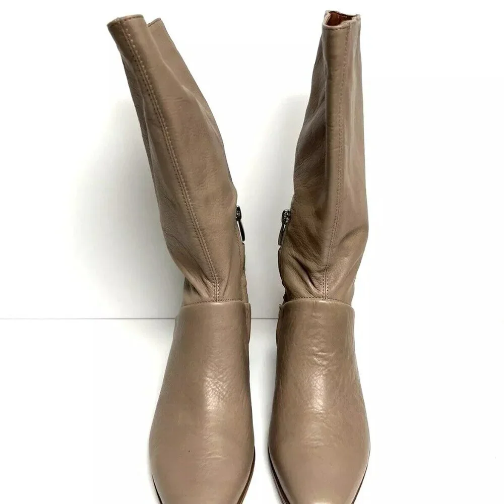 Franco Sarto Womens Jaxine Boot Beige Size 7.5 M